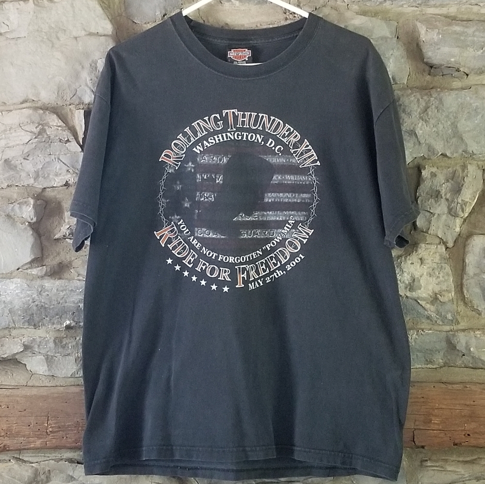 Harley-Davidson 2001 Rolling Thunder XIV Tshirt